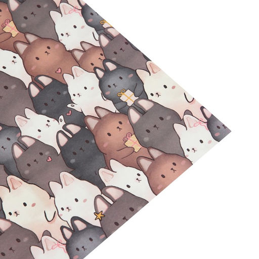 Цена за 10 шт. Бумага упаковочная крафтовая «Зайки», 70 х 100 см