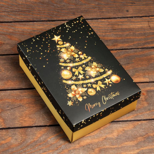 Цена за 5 шт. Коробка складная, крышка-дно Merry Christmas  24 х 17 х 8 см - UPAK LAND фото 2