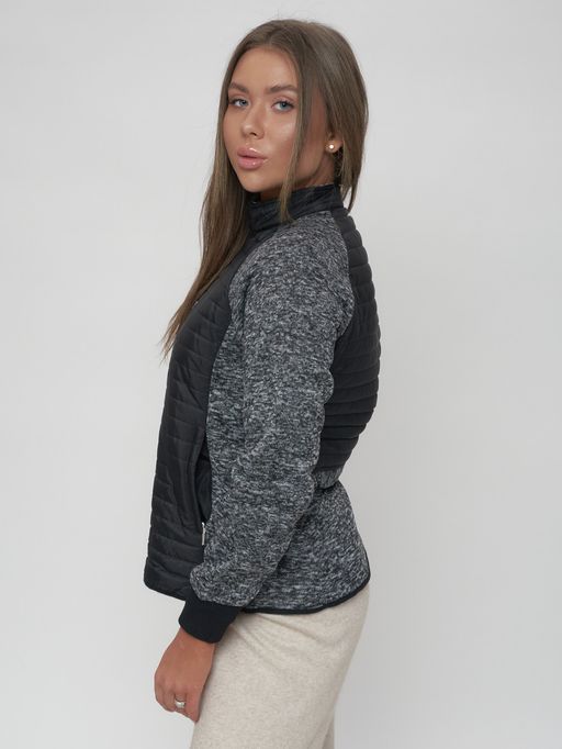 Толстовка женская на молнии черного цвета 2160Ch - Mtforce фото 11