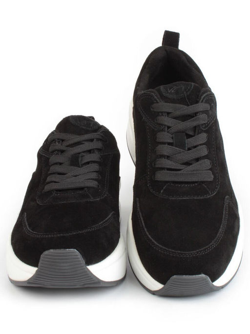 05-A504-1 BLACK Кроссовки женские (натуральная замша)