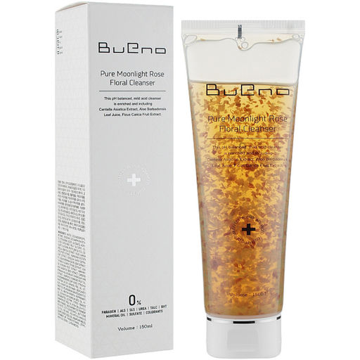 Гель для умывания с лепестками роз BUENO Pure Moonlight Rose Floral Cleanser, 80ml