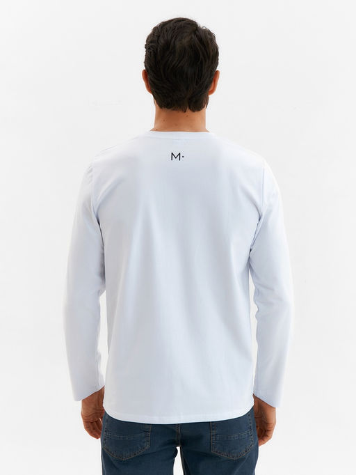 Лонгслив мужской MINAKU: City, белый, размер 54