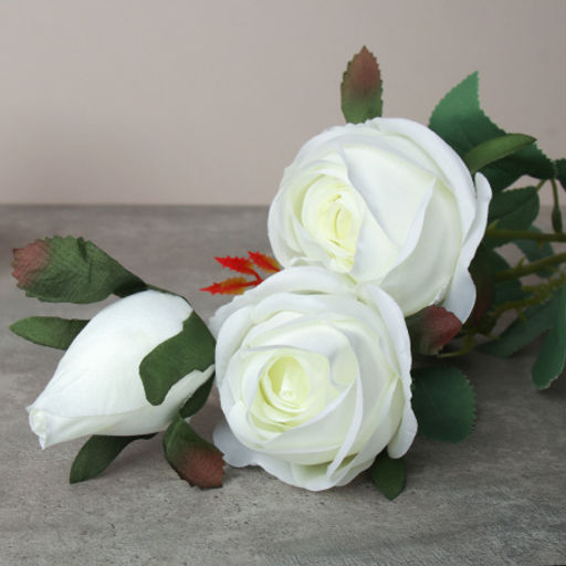 Цветок искусственный Роза букет 62 см 3 головы / HJY-3 /уп 2/400/ - Галеонтрейд фото 3