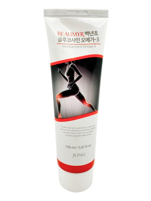 Beaumyr Спортивный массажный крем расслабляющий c глюкозамином / Glucosamine & Omega-3 Cream, 150 мл