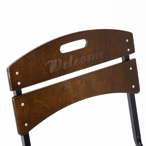 Комплект садовой мебели «Бистро», 4 стула, квадратный стол, коричневый