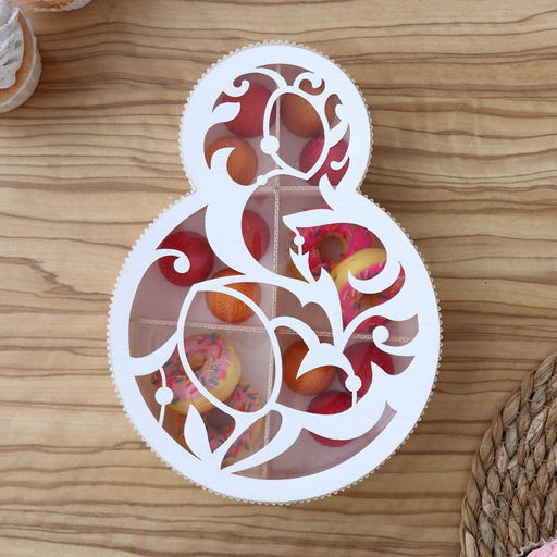 Коробка подарочная, кондитерская упаковка «8 марта» белая, 22×16×5 см