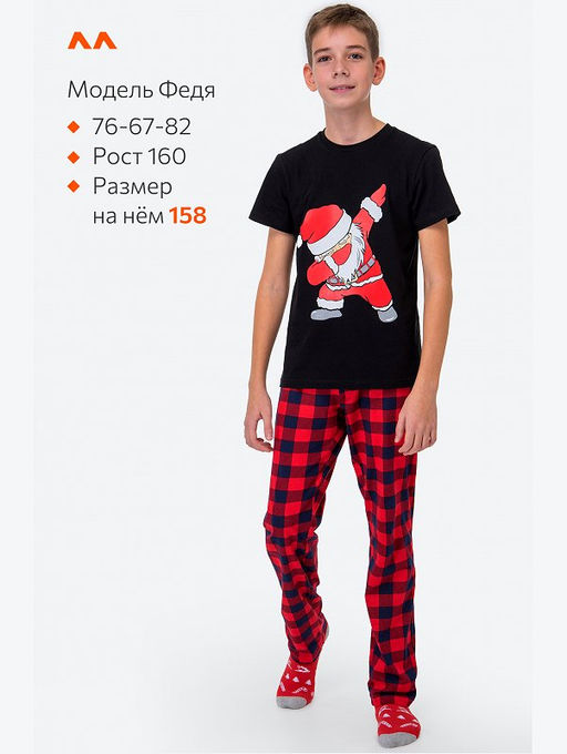 Детская новогодняя пижама Happyfox
