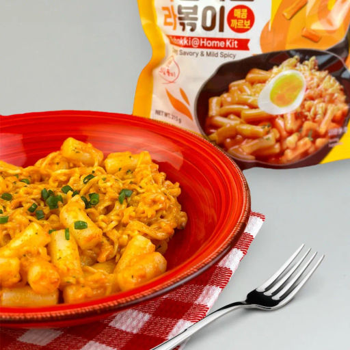 COOK-TOK Рапокки с острым соусом Карбонара (рамен с рисовыми палочками) пауч 215 г. фото 5