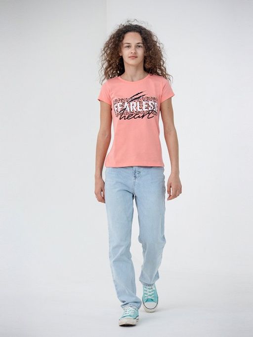 CRB wear/CSJG 63138-28-323 Футболка для девочки,коралловый/Ex.Cherubino