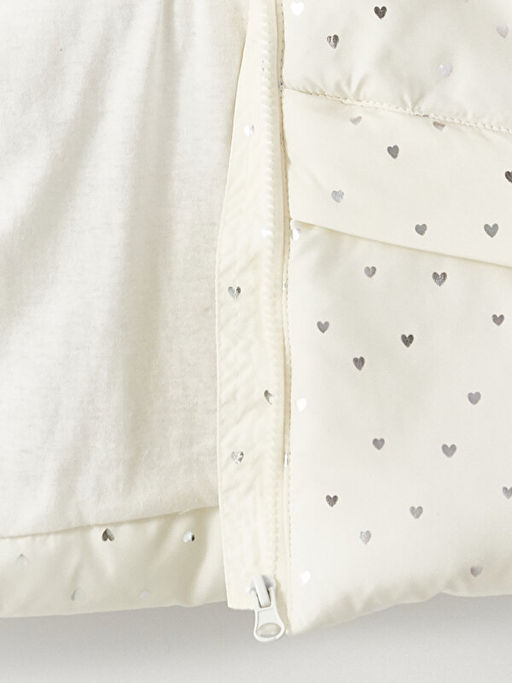 Kap??onlu Bask?l? K?z ?ocuk Fermuarl? Yelek - Waikiki фото 2