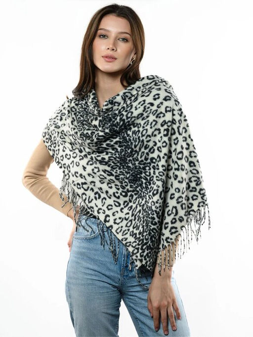 Яркий палантин с анималистичным принтом - Pretty mania фото 9