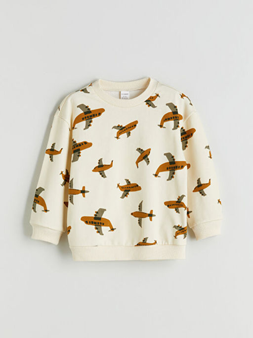 Bisiklet Yaka Erkek ?ocuk Sweatshirt
