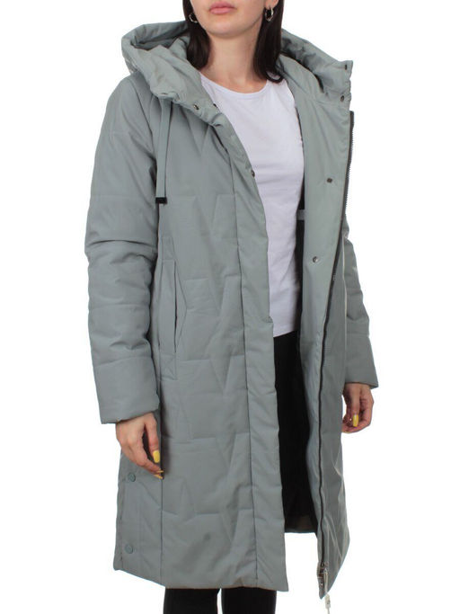 1120 GRAY Пальто зимнее облегченное женское (холлофайбер 150 гр.) - Fashion фото 7