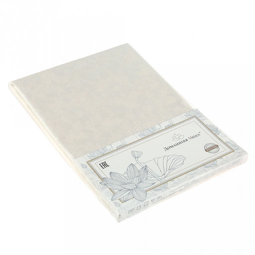 Скатерть ПВХ "Цветочная вязь" 137х137см, длина стола до 90см, на 4 персоны, "LACE" фактурная, на пленке, беж с перламутром, упак. "классическая" п/э 28х41см т.м. "Домашняя Мода" (Китай)
