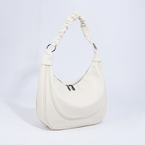 Сумка-мешок на молнии, наружный карман, длинный ремень, цвет белый - Simaland фото 3