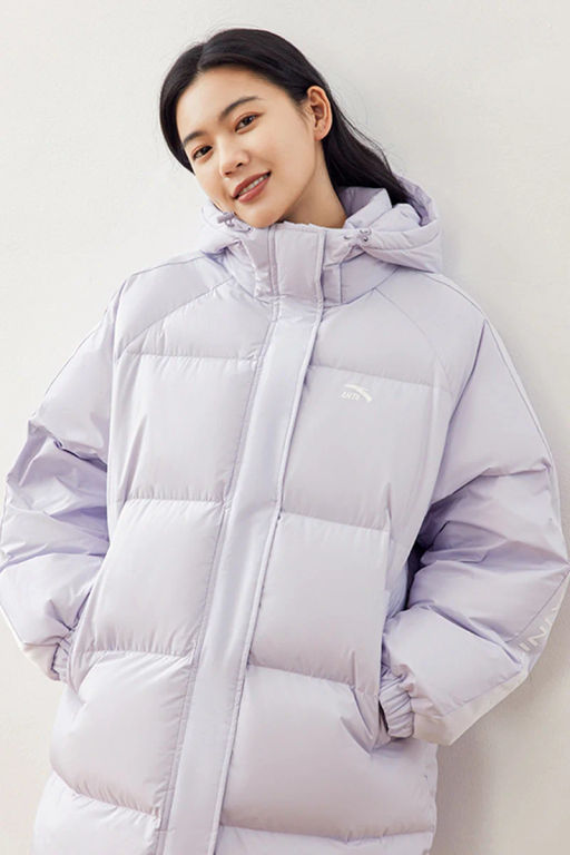 Пуховик удлиненный Фиолетовый - Anta sport фото 4