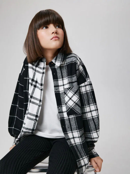 ACOOLA / Блузка детская для девочек Dive черно-белый  фото 3