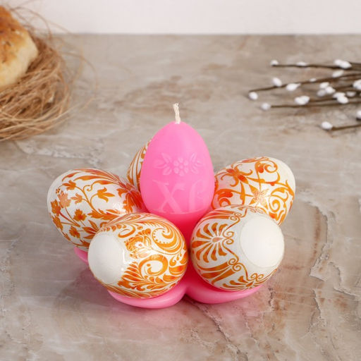 Свеча-подставка для яиц Цветок, МИКС - Simaland фото 4