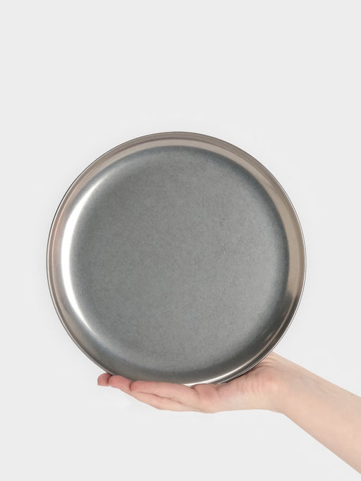 Тарелка Hanna Knövell Vanha, d=23 см, h=1.5 см, нержавеющая сталь, серебристая