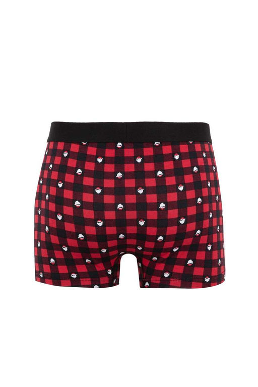 Боксеры стандартного кроя с новогодней тематикой - Defacto фото 6