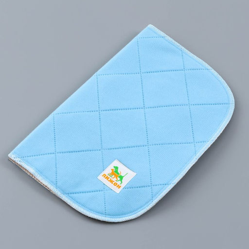 Пелёнка для животных многоразовая впитывающая, 40 х 30 см, голубой - Пижон фото 5