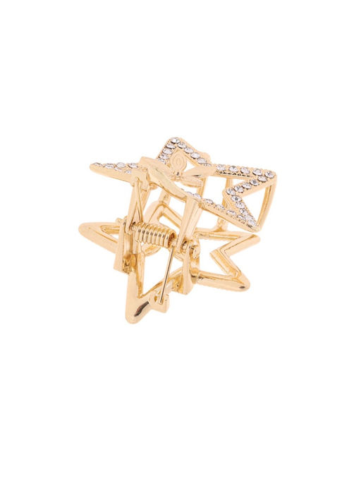 Крабик для волос «Флоранс», звезда, 3.5 см, золото