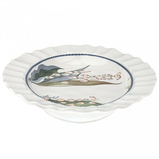 Ландыши Блюдо овальное фарфоровое 317х196х32мм, с деколью, волнистый край, в индивидуальной коробке (Китай) - Домашняя мода фото 4