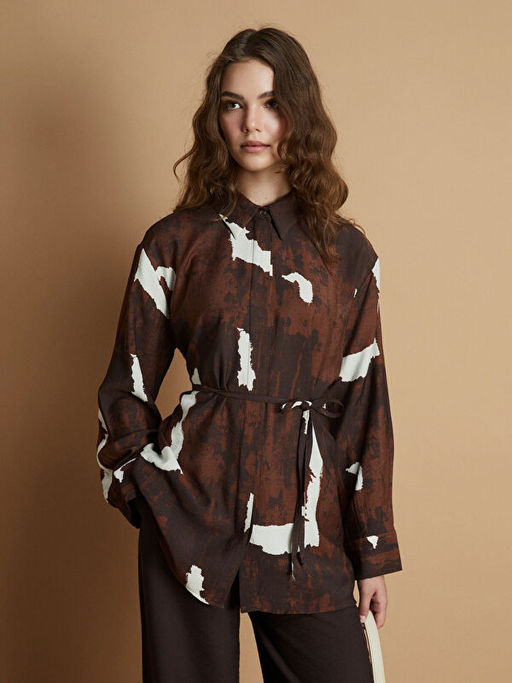 Batik Desenli Kad?n G?mlek Tunik