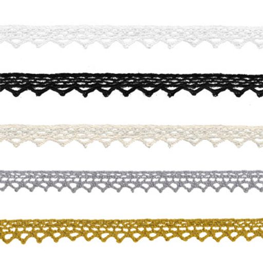 Gamma кружевная лента 7 мм HVK-22 в рулоне 5 x 3 м СК/Распродажа