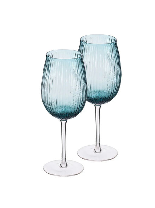 52623 GIPFEL Набор бокалов VISCONTI 430 мл (2шт.). Материал: стекло. Цвет: сине-зеленый.