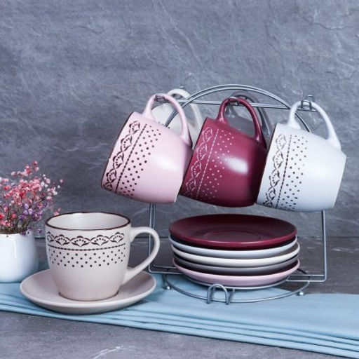 Чайный набор 12 предметов на подставке / 32577B /уп 6/ - Галеонтрейд фото 2