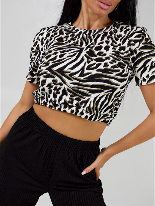 Афина кроп топ женский (розовый) - Lovetex фото 81