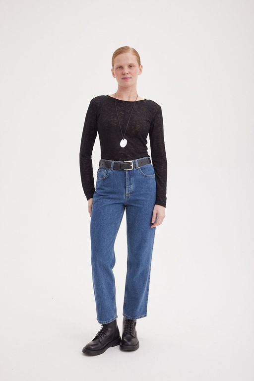 Лонгслив Slim Fit "Уголь" женский