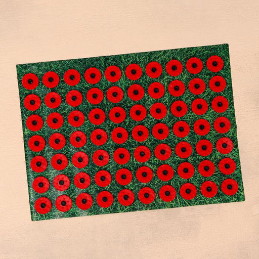 Аппликатор «Кузнецова - Любимой маме», 70 колючек, плёнка, 23×32 см, красный