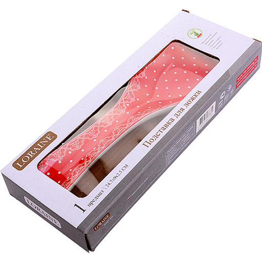 25825 Подложка 22,3 см Красный Узор LR (х72)