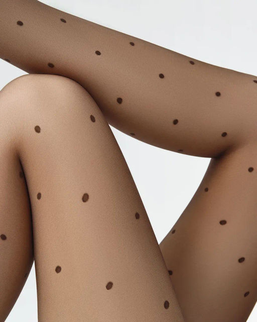Колготки Minimi LA SFERA SLIM 20 (колготки в средний горошек) - mineral  фото 4