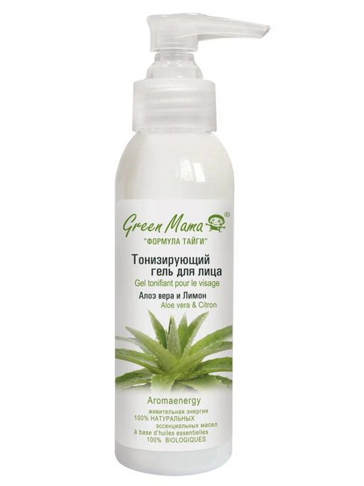 Тонизирующий гель для лица алоэ вера и лимон - Green mama фото 2