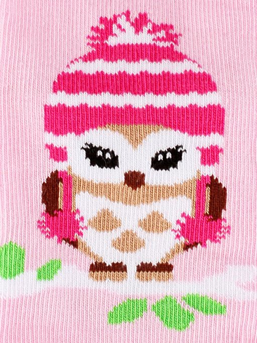 OMSA kids Calzino 21P64 (совы) - rosa  фото 5