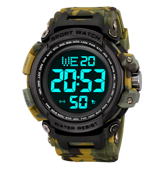 Часы наручные Skmei мужские электронные спортивные 2422green-camo