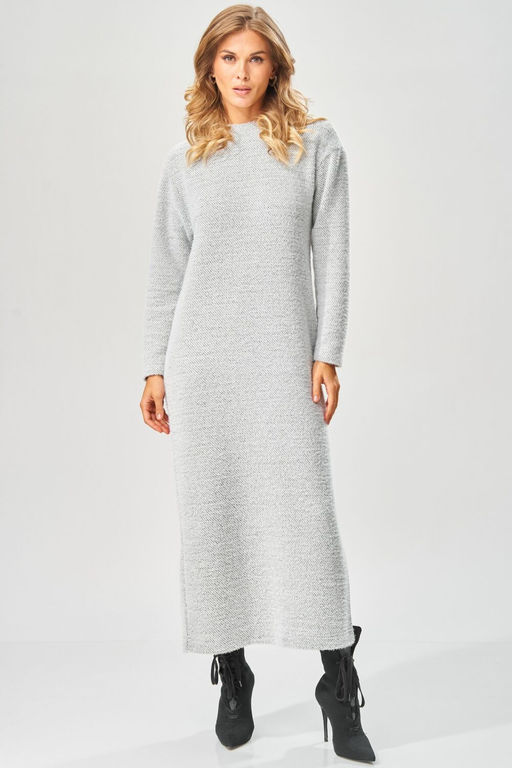 Платье LAIKONY 573 серый зигзаг фото 2