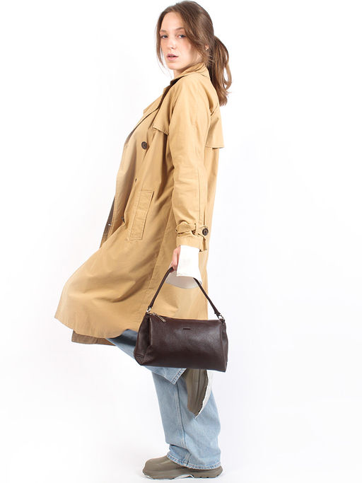 LACCOMA сумка Нинель-Y2005-коричневый эко кожа хлопок фото 2