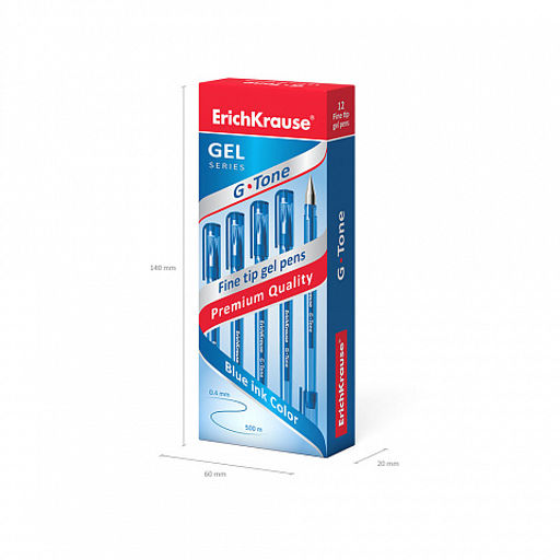 Цена за 12 шт. Ручка гелевая ErichKrause G-Tone Stick Original 0.5, цвет чернил зеленый (в коробке по 12 шт.)