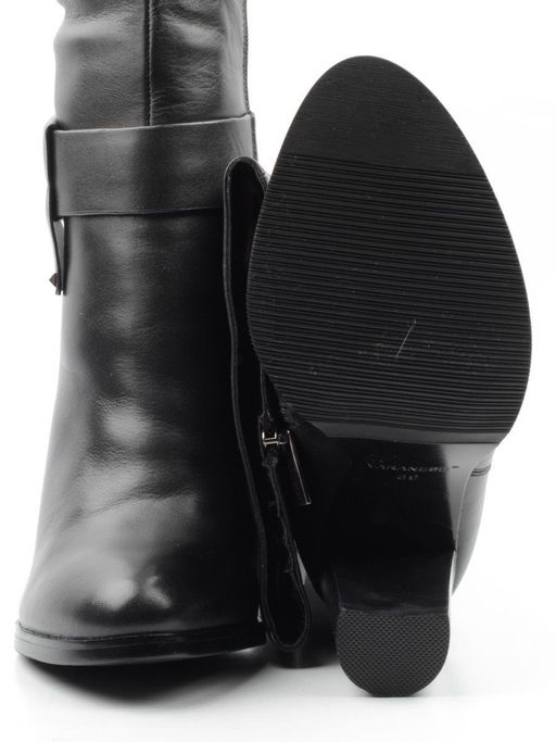02-K48-D1 BLACK Сапоги зимние женские (натуральная кожа, натуральный мех (еврозима)) - Фабричный китай фото 15