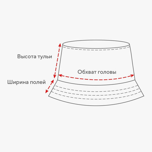 Панама детская MINAKU «Классика», красная, размер 52 (3-5 лет)