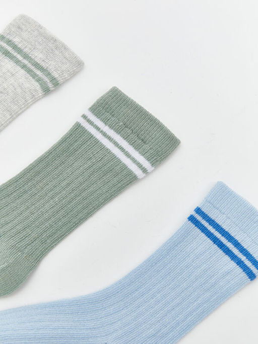 ?izgili Erkek Bebek Soket ?orap 3l?