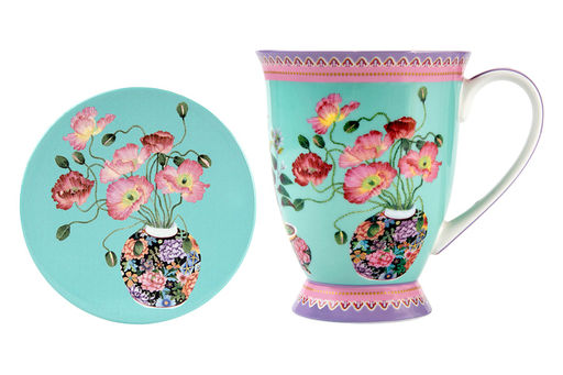 Кружка с подставкой Маки, 0,3 л - Maxwell & Williams фото 4