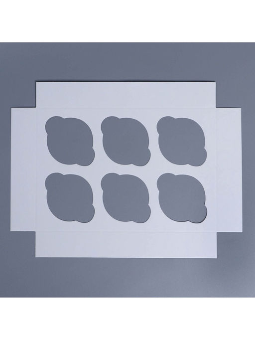 Цена за 5 шт. Коробка для капкейков, кондитерская упаковка с окном, 6 ячеек «Вдохновляй красотой», 25×17×10 см