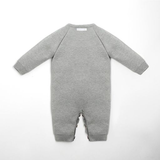 Комбинезон вязаный Крошка Я Мишка рост 62-68 см, цвет серый фото 6