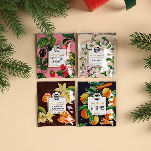 Чай в пакетика Уютного Нового года в конверте, 7,2 г (4 шт . х 1,8 г). - Фабрика счастья фото 3