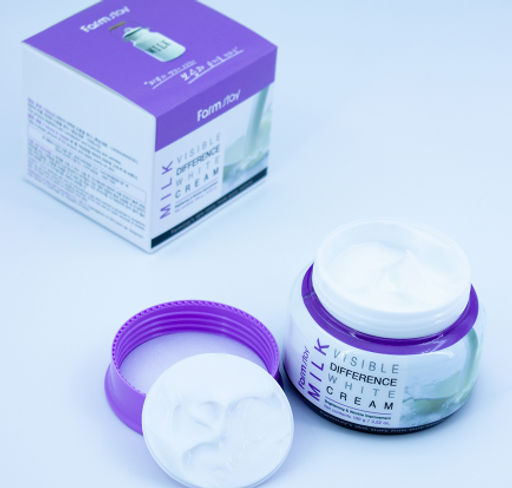 Осветляющий крем для лица с молочными протеинами FARMSTAY, 100 мл